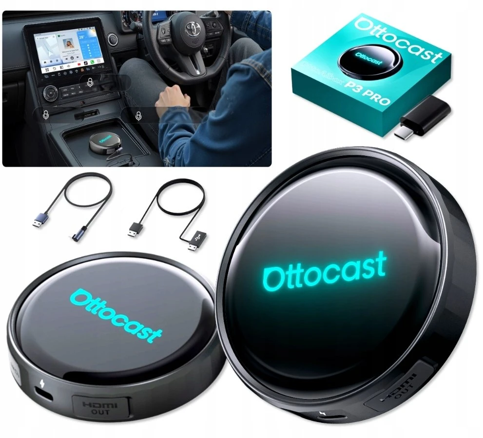 Ottocast OTTOAIBOX P3 Pro belaidis adapteris „Android“