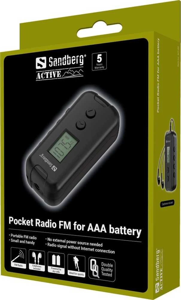 Sandberg Pocket FM radijas for AAA battery