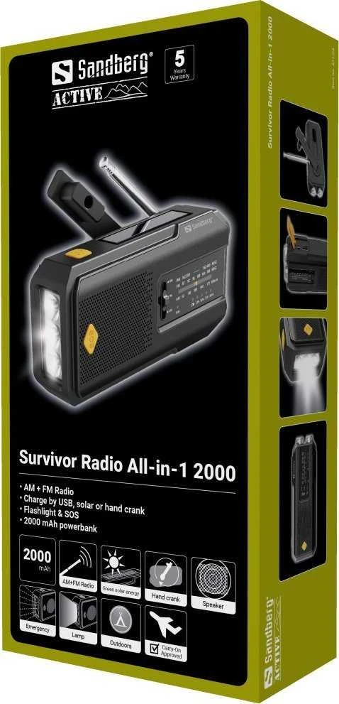 „Sandberg Survivor Radio All-in-1“, 2000 m