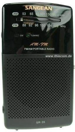 Kišeninis radijas Sangean AM / FM / SR-35