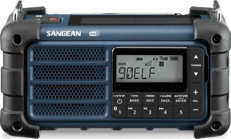 Nešiojamasis „Sangean MMR-99 DAB+“ avarinis radijas, vandenyno mėlynas