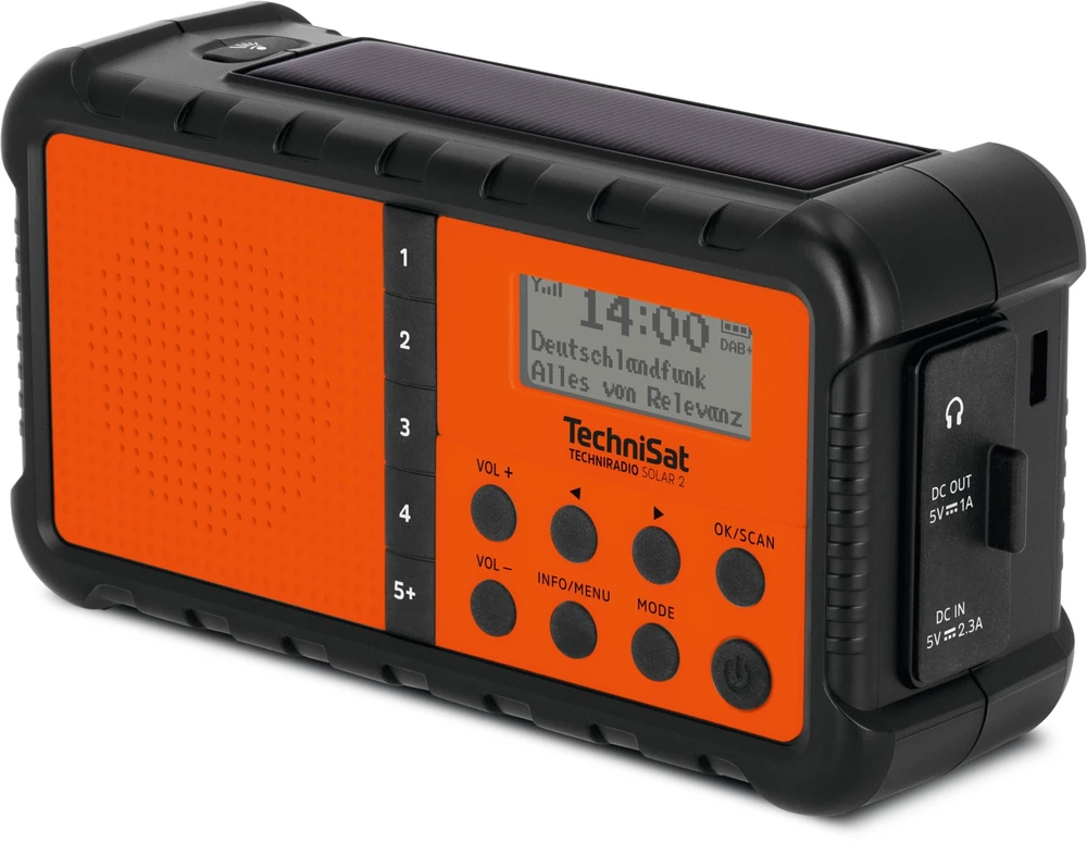 Radio TechniSat Techniradio Solar 2 juoda/oranžinis