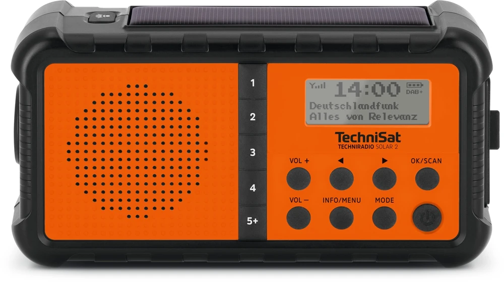 Radio TechniSat Techniradio Solar 2 juoda/oranžinis