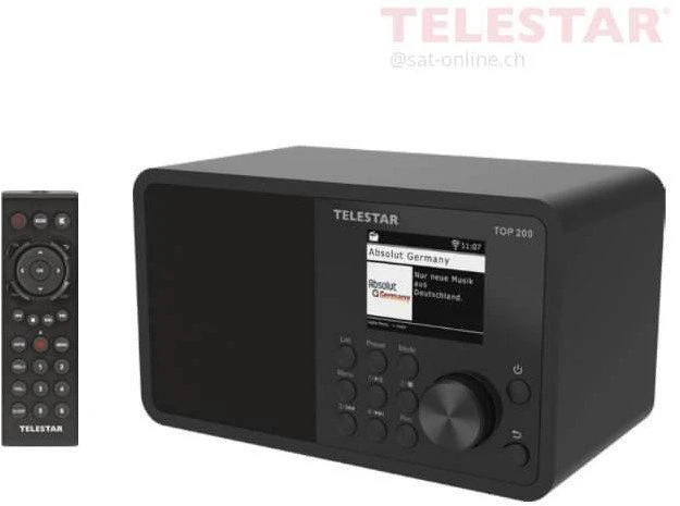 Carruzzo Telestar TOP 200 Nešiojama Analoginis ir skaitmeninis Juoda