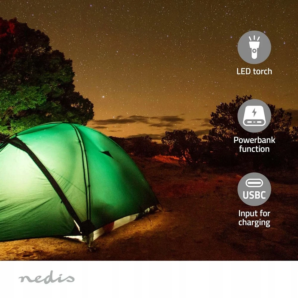 Radio Nedis RDDBCR2000GN DAB+ Juodas/Žalias