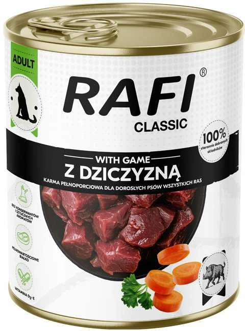 Dolina Noteci RAFI Classic with game – drėgnas ėdalas šunims – 800g