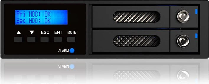 Icy Box Mes-Ra. Raidon 2x6.3cm SATAIII/SSD 5.25" IR2
