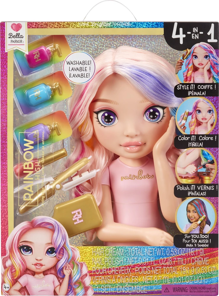 Rainbow High Styling Head plaukų formavimo lėlės modelis – rinkinys (120889/1)