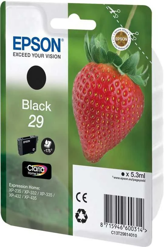 Epson Strawberry 29 K Originalus Juoda 1 vnt