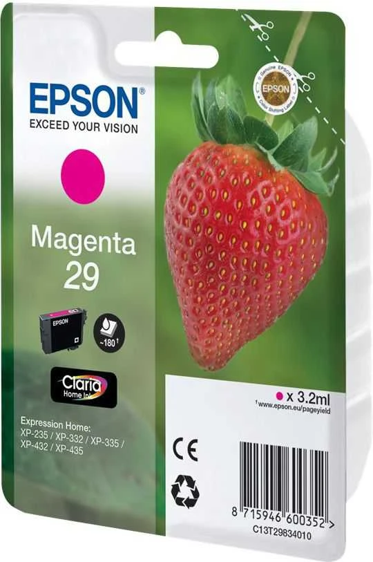 Epson Claria Home SP 29 Magenta Ink - C13T29834010