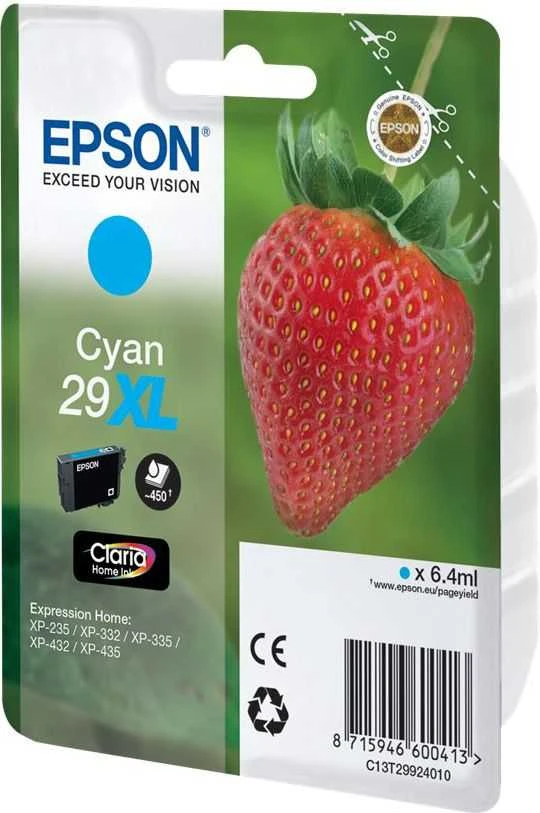 Epson No.29XL HC (C13T29924012), žydra kasetė