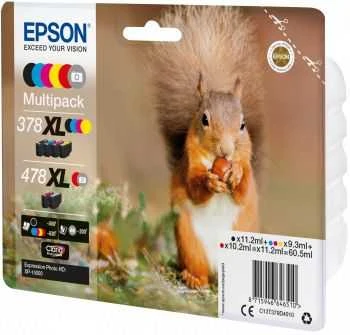 Rašalas, skirtas Epson Original rašalo rinkinys 378XL + 478XL Claria Photo HD (C13T379D4010)