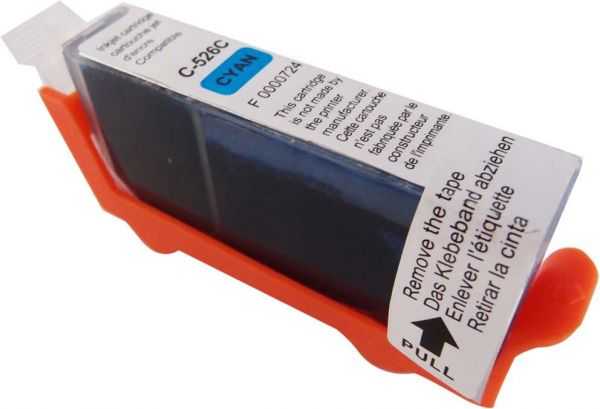 Su UPrint suderinamas rašalas / rašalas su CLI526C, C-526C, žalsvai mėlyna, 10 ml, su lustu
