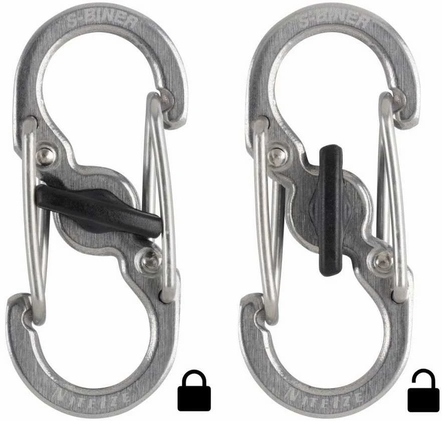 Raktų juosta Nite Ize KeyRack + 6x mikro karabino nerūdijantis plienas (KLK-11- R3)