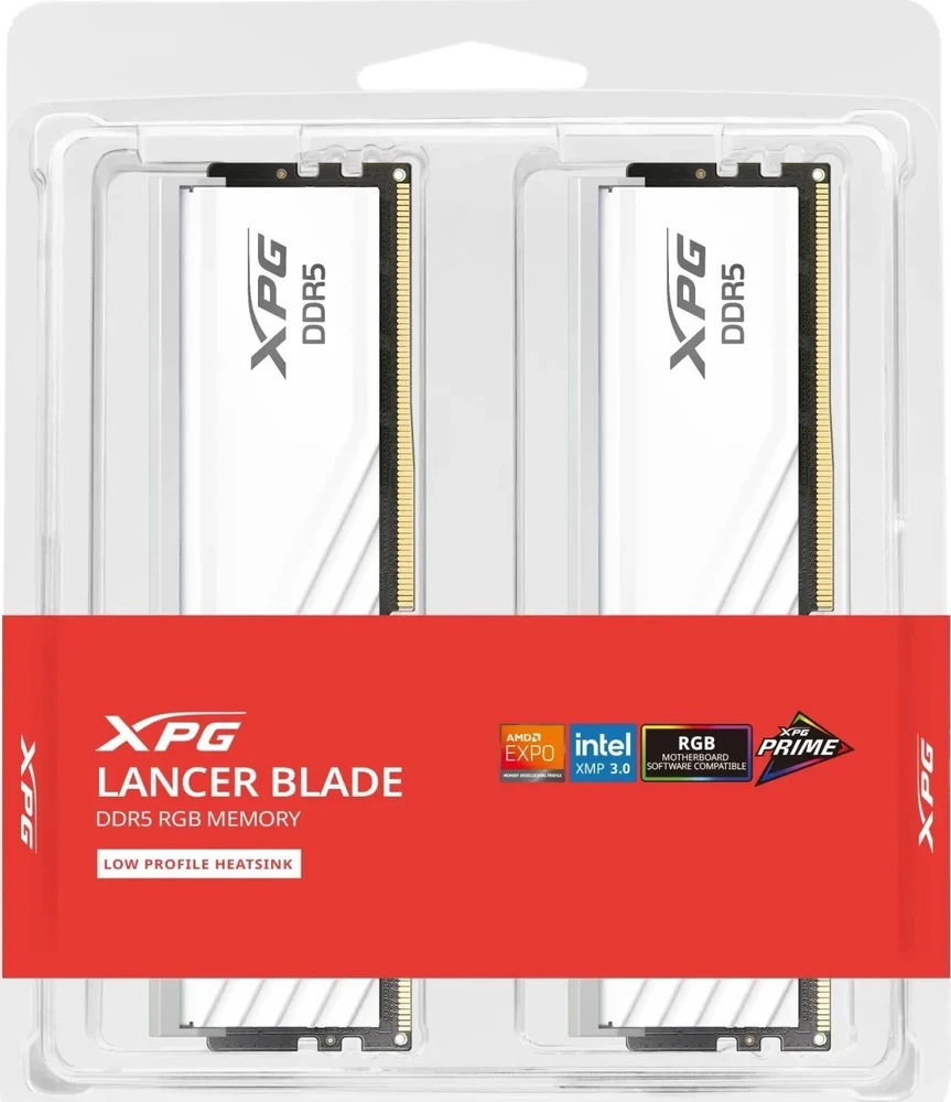 ADATA 32GB XPG Lancer Blade RGB DDR5-6400 RAM, CL38, AMD EXPO, Intel XMP – 32 GB Dual Kit, juodas