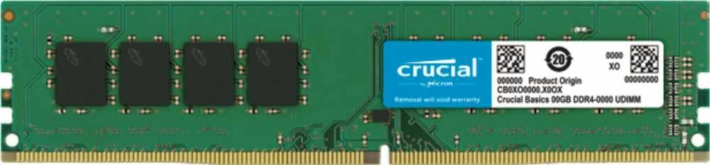 Crucial DDR4 atminties modulis su mėlyna etikete