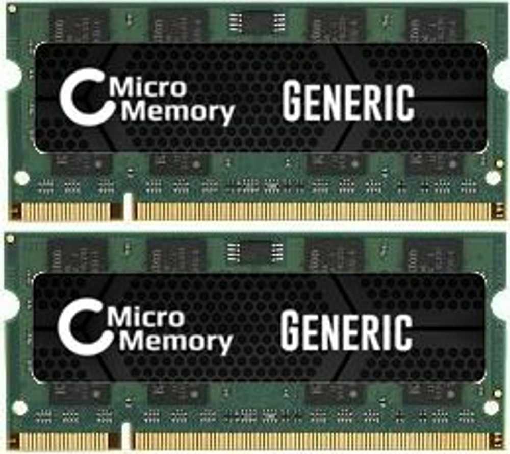 RAM Coreparts 4 GB atminties kortelių skaitytuvas MicroMemory KIT DDR2 800MHZ SO-DIMM - MMG2491/4GB