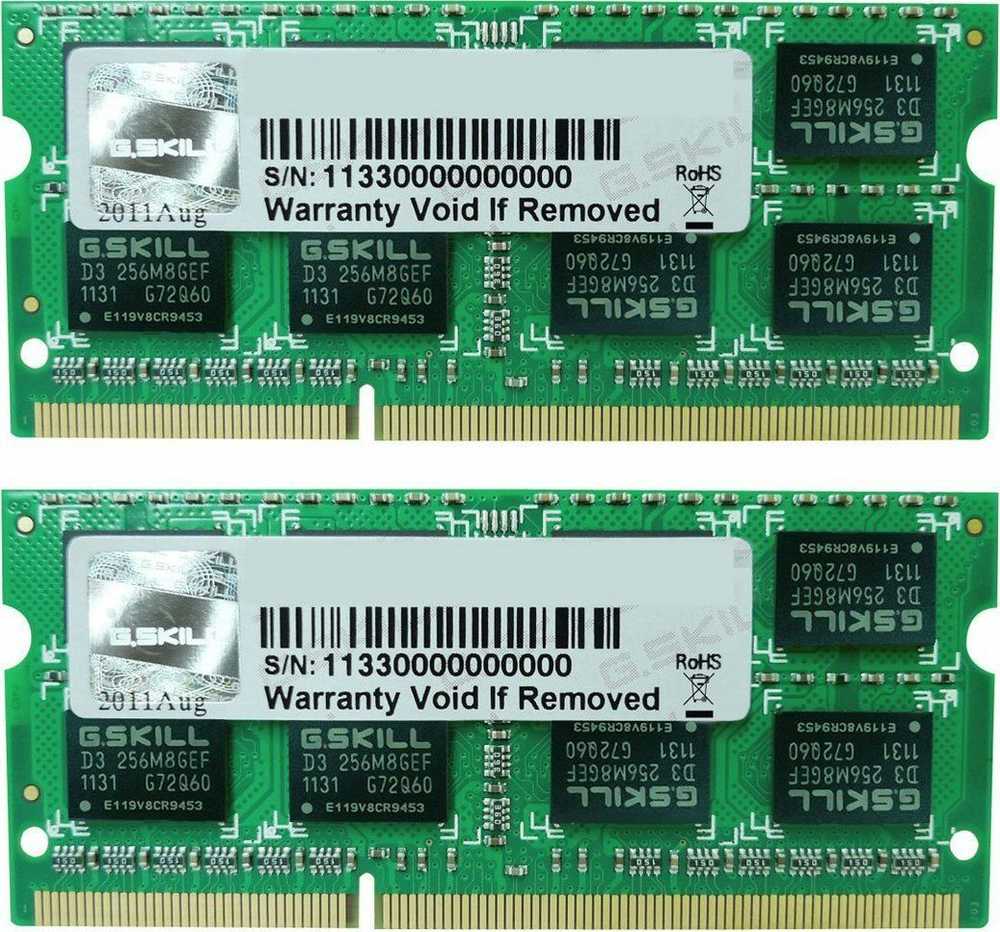 RAM Nešiojamo kompiuterio atmintis G.Skill DDR3 SO-DIMM 16GB 1600-11 SL Dual