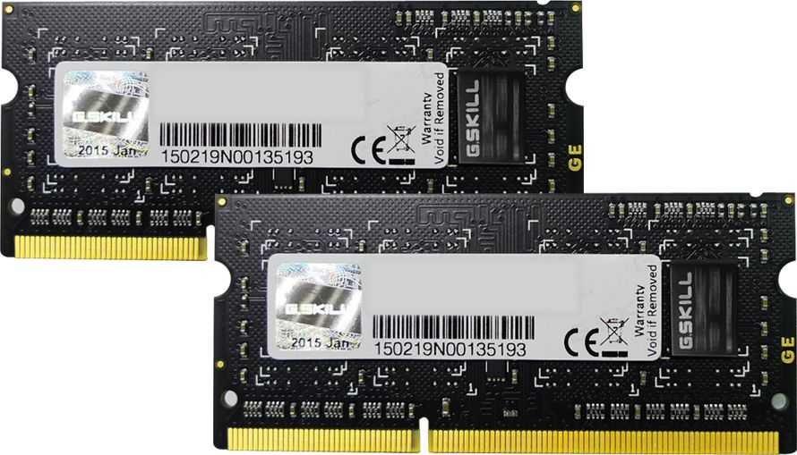 RAM G.Skill SO-DIMM 4 GB DDR3-1600 (2x 2 GB) Dual-Kit, memory - F3-12800CL9D-4GBSQ, SQ, Lite Retail