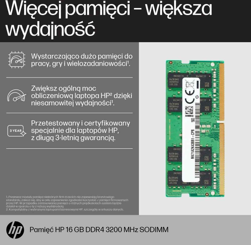 HP 16GB DDR4 RAM modulis su techniniu aprašymu