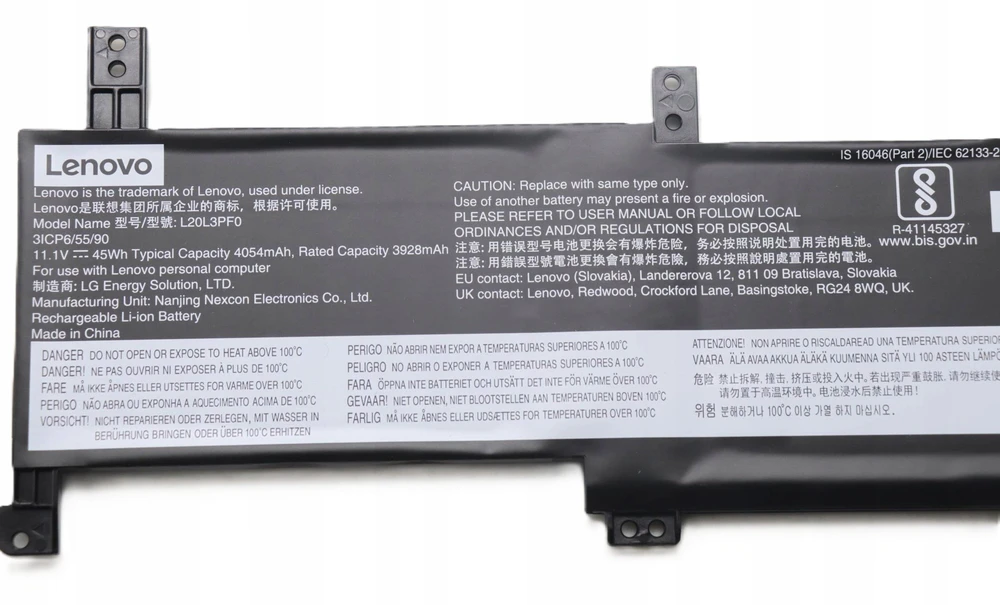 Lenovo 45 Wh nešiojamojo kompiuterio baterija, skirta CD78a ThinkPad 5B11B36279,