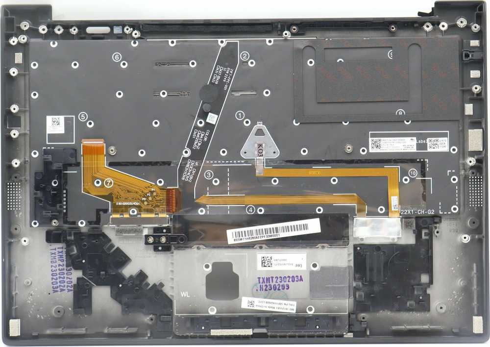 Klaviatūra Atmintis do laptopa Lenovo MECH_ASM BL KB BK FPR GER SRX
