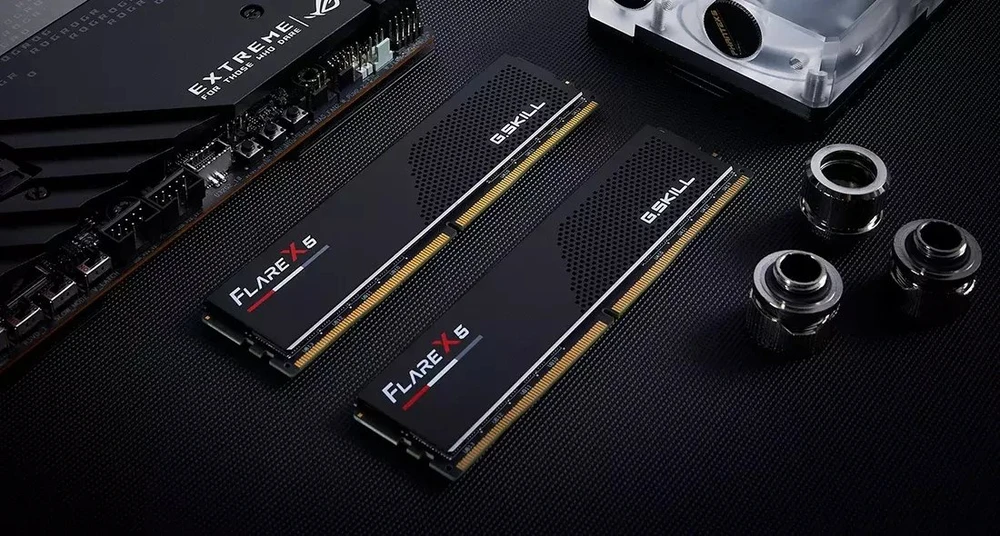 RAM 32GB G.Skill DIMM 6000 (2x 16 GB) Dual-Kit (juodas, F5-6000J3038F16GH2-FX5, Flare X5)