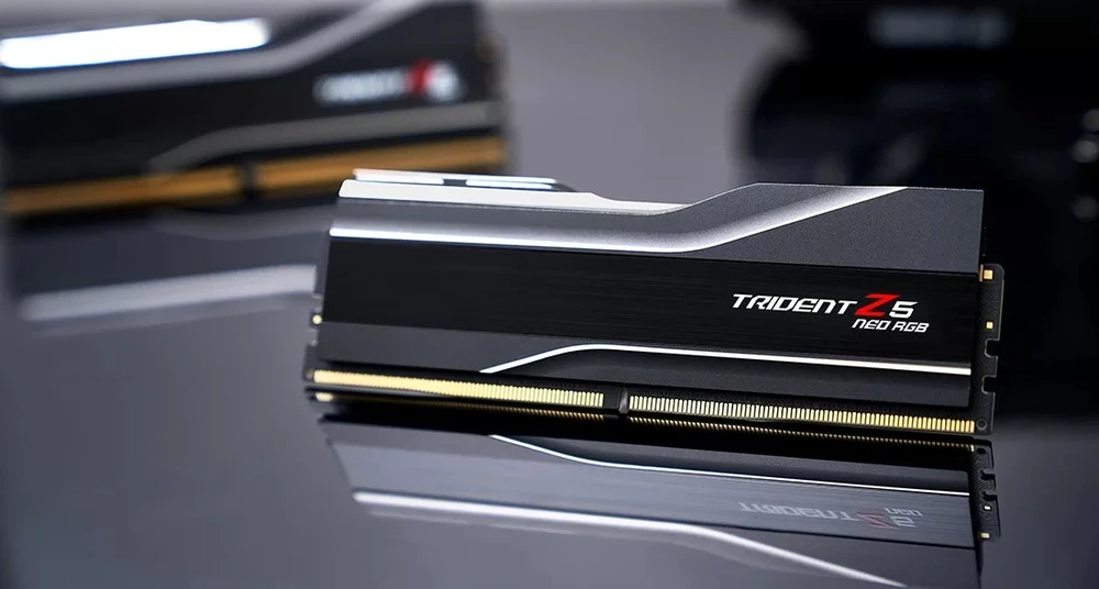 RAM Atmintis G.Skill Trident Z5 Neo RGB, DDR5, 24 GB, 6000MHz, CL40 (F5-6000J4048F24GX1-TZ5NR)