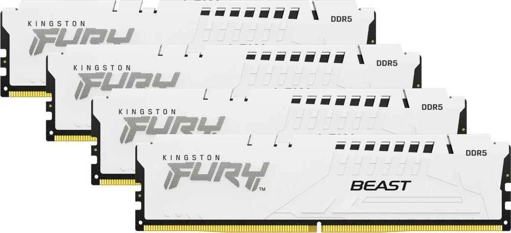 Kingston FURY Beast DDR5 baltos atminties moduliai