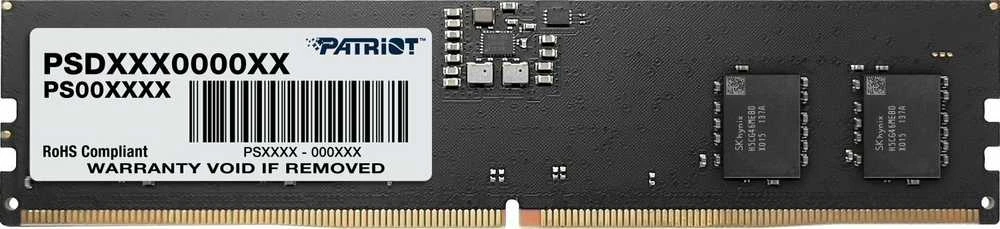 Patriot DDR5 RAM atmintis, juoda plokštė