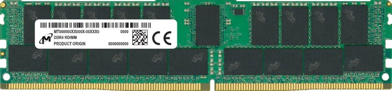 RAM Micron DDR4 RDIMM 16 GB 2Rx8 3200 CL22 (8 Gbit) (vienas paketas)