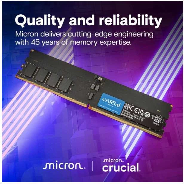 Crucial DDR5 operatyvioji atmintis su technine informacija