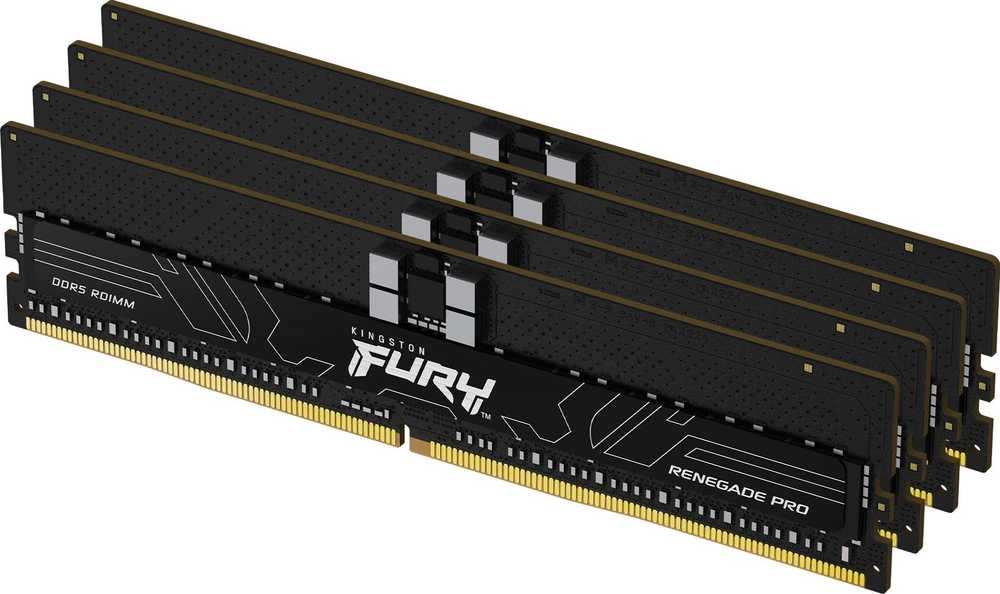 RAM „Kingston KF564R32RBEK4-64“ 64 GB 6400 MT/s DDR5 ECC Reg CL32 DIMM (4 vnt. rinkinys) „FURY Renegade Pro EXPO“ | „Kingston“