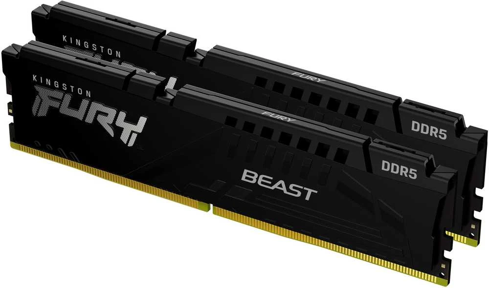 RAM „Kingston Technology FURY Beast“ 64 GB 5600 MT/s DDR5 CL36 DIMM atmintis (2 vnt. rinkinys) Juodas