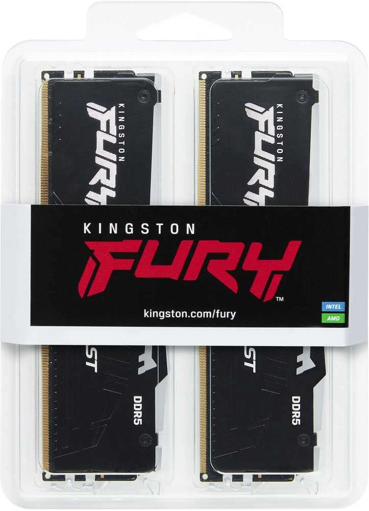RAM „Kingston Technology FURY Beast“ 128 GB 5600 MT/s DDR5 CL36 DIMM atmintis (2 vnt. rinkinys) RGB