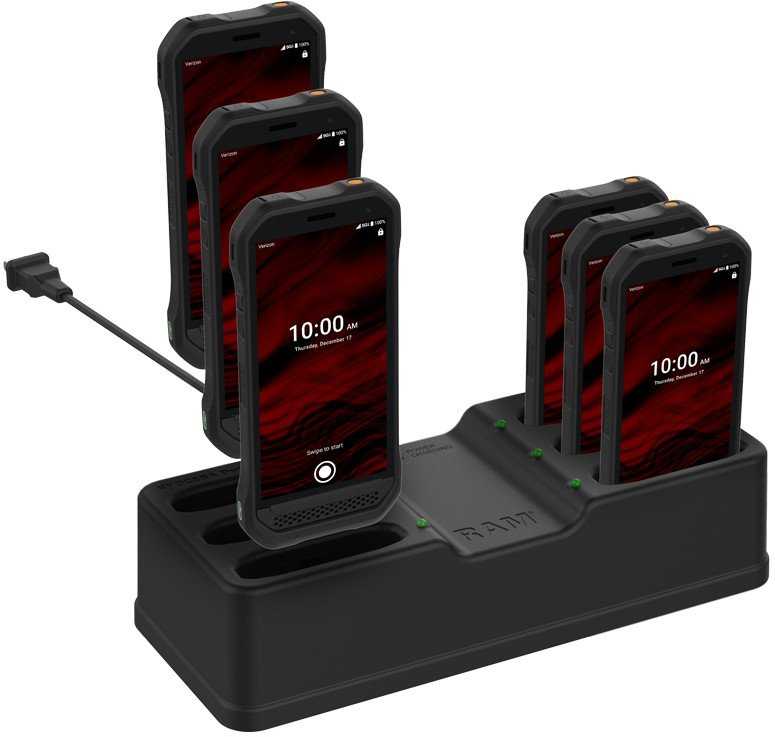 RAM Mount RAM Mounts RAM-DOCK-6G-KYO1PU, Freestanding, Composite, Juodas, Contact, Table, Kyocera DuraForce Ultra 5G E7110