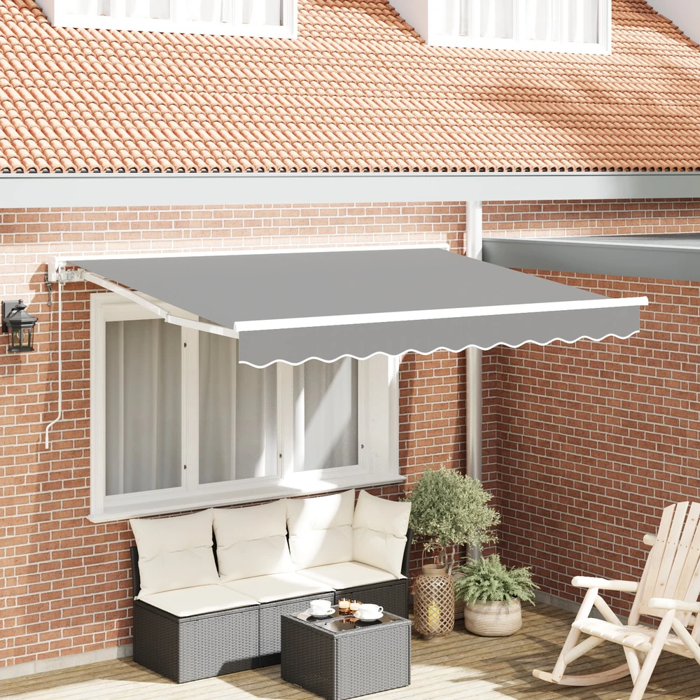 Markizės rėmas Balta 3,5 x 2 m Metalas