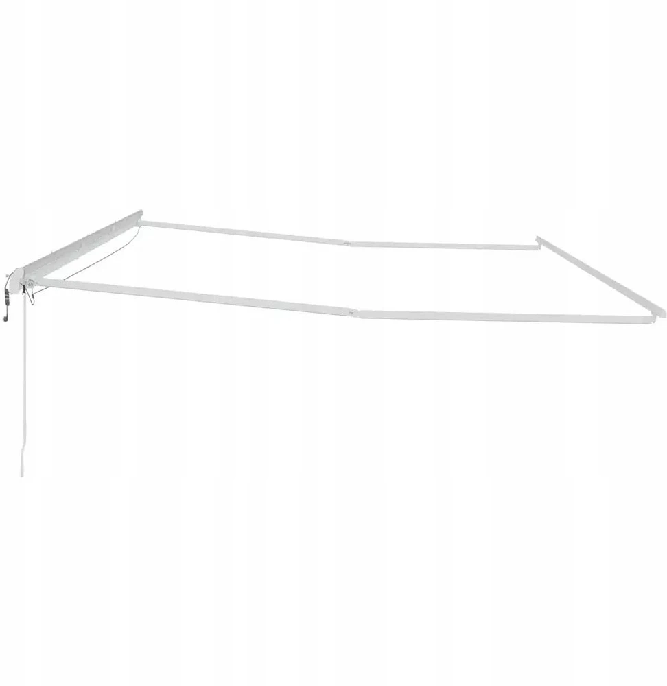 Markizės rėmas Balta 600 × 300 cm Aliuminis