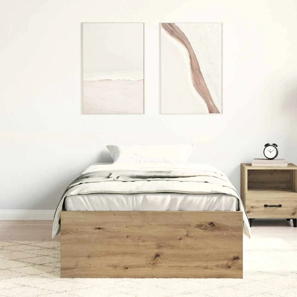 Lovos rėmas be čiužinio, artisano ąžuolo, 90x190 cm