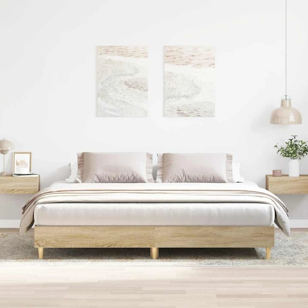 Lovos rėmas be čiužinio, 200x200 cm, apdirbta mediena