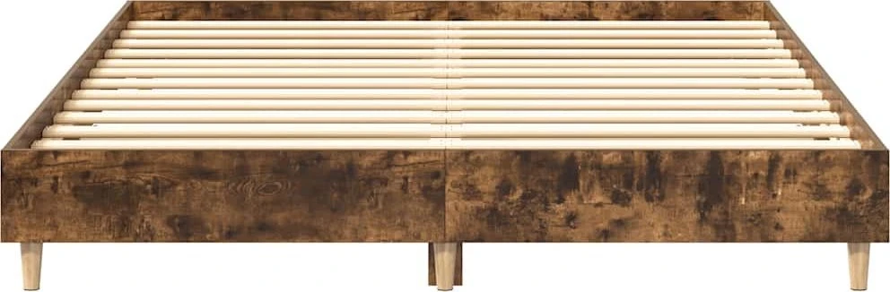Lovos rėmas be čiužinio, dūminio ąžuolo, 150x200cm, mediena