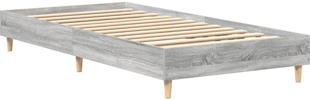 lovos rėmas be čiužinio pilka 100x200 cm inžinerinė mediena
