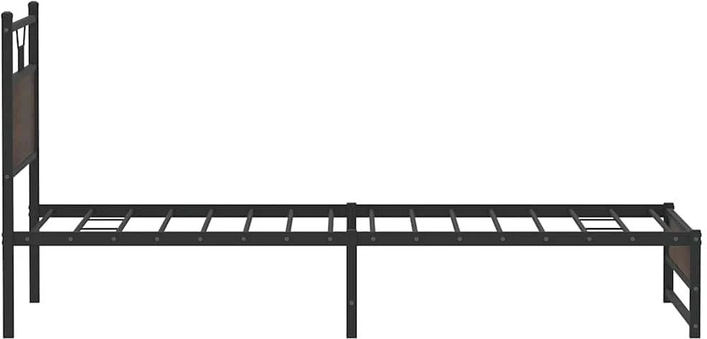 Lova lovos rėmas be čiužinio rudas ąžuolas 107x203 cm