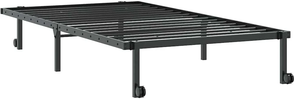 Lovos rėmas be čiužinio Sulankstomas juodas 100x200 cm Plienas