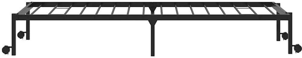 Lovos rėmas be čiužinio Sulankstomas juodas 100x200 cm Plienas