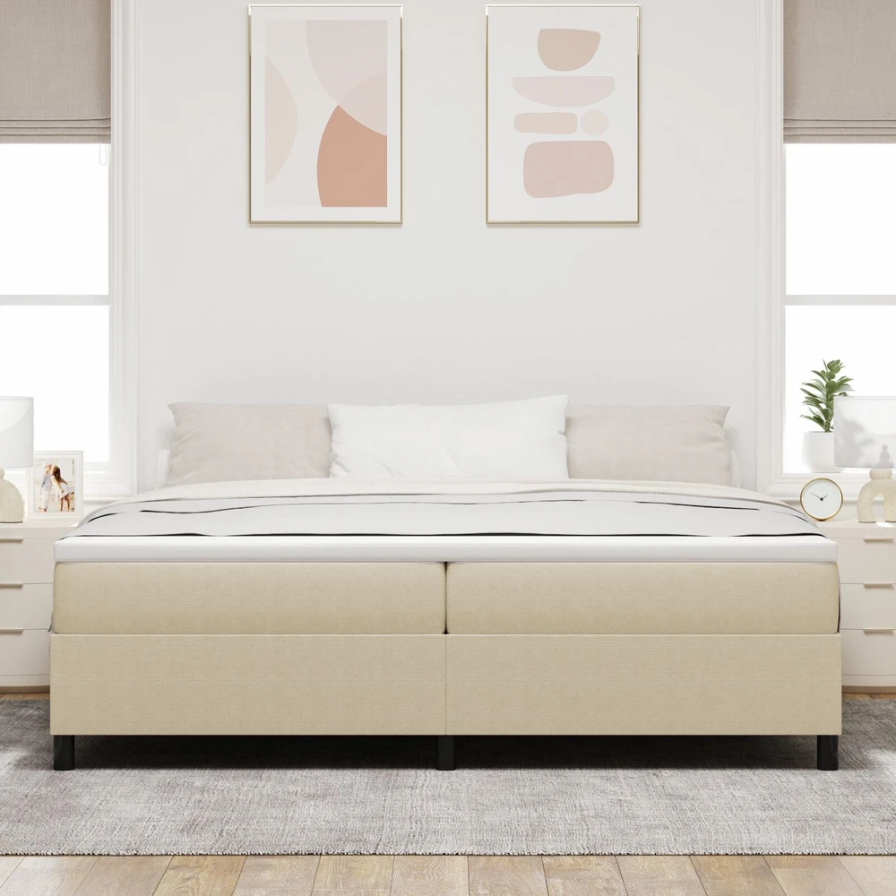 Platforminės lovos rėmas Pilkai žalia 200 x 200 cm