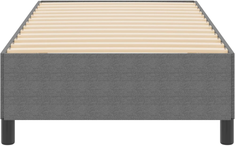 Kiemas lova Šviesiai pilka 100 x 200 cm Kordūrinis audinys