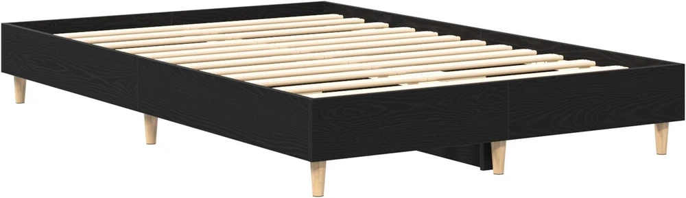 Lova Lovos rėmas Juodas ąžuolas 203 x 123 x 25 cm Apdirbta mediena