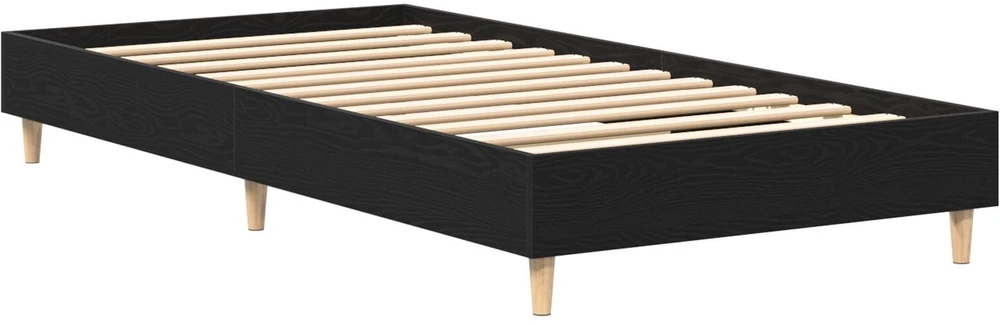 Lova Lovos rėmas Juodas ąžuolas 193 x 78 x 25 cm Apdirbta mediena