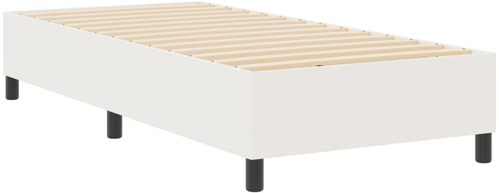 Lova Platforminės lovos rėmas Kreminė 80 x 200 cm Kordūrinis audinys